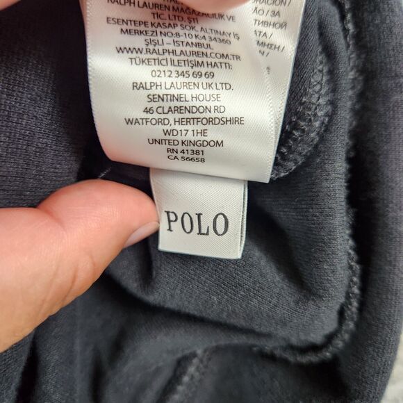 Polo Ralph Lauren Sweater Men 2XLT Black Luxury Jersey Quarter Zip Pullover Big - Picture 8 of 11